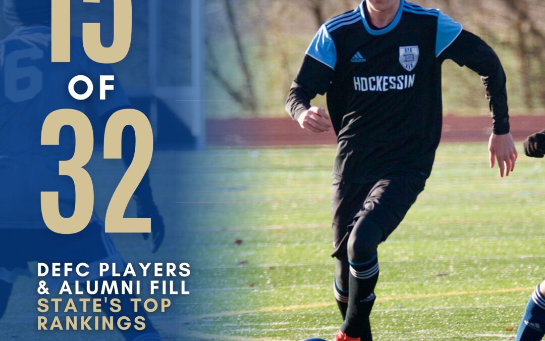 Nearly Half of the Top Ranked Soccer Players in the State are Delaware FC Players and Alumni