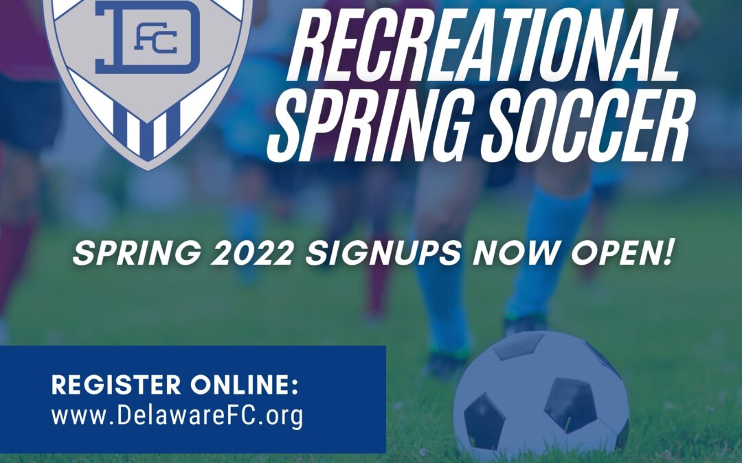 2022 Spring Recreational Soccer – REGISTRATION NOW OPEN!