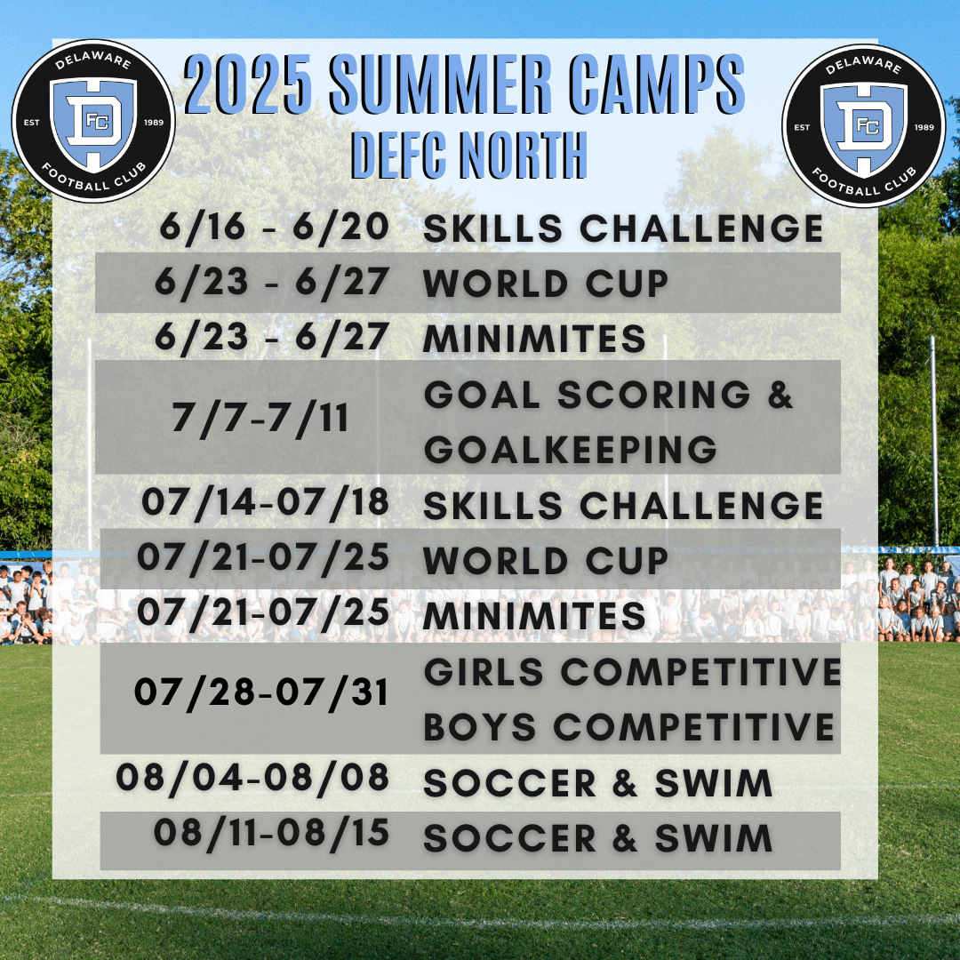 2025 Summer Camp Schedule New Logo